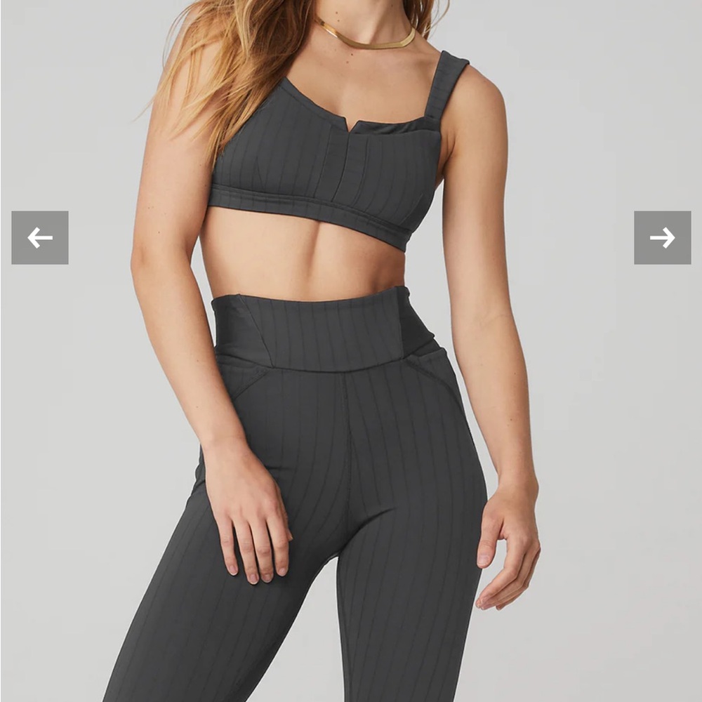 Alo Pinstripe Jacquard Set Size Small